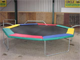 16 Foot Magic Circle Octagon Trampoline With Deluxe Pads