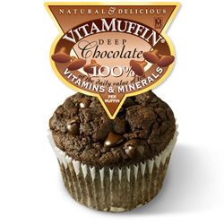 4 oz. Deep CHOCOLATE VitaMuffins  (12 Muffins)*