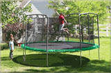Elite Oval Series Green Trampoline and Enclosure 17 x 15