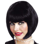 Black Flapper Wig Costume