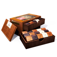 Mahogany 2-Drawer Chocolate Box (30 pieces)